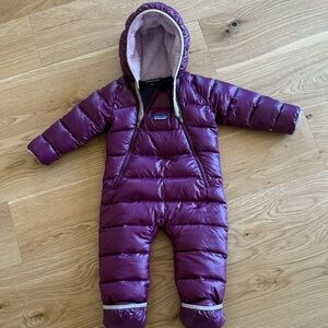 Patagonia hi-loft puffer bunting (6-12) perfect condition